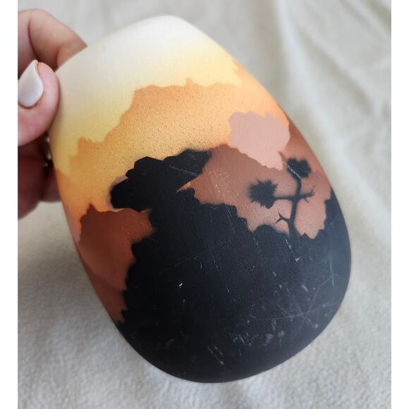 Native American Navajo Vase Signed J. Jelly Dineh Cactus Joshua Tree Southwest - Picture 7 of 10